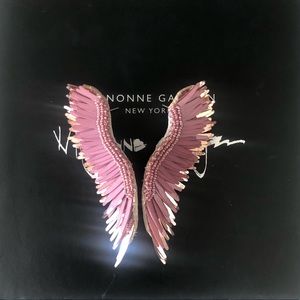MIGNONNE GAVIGAN Madeleine pink earrings.